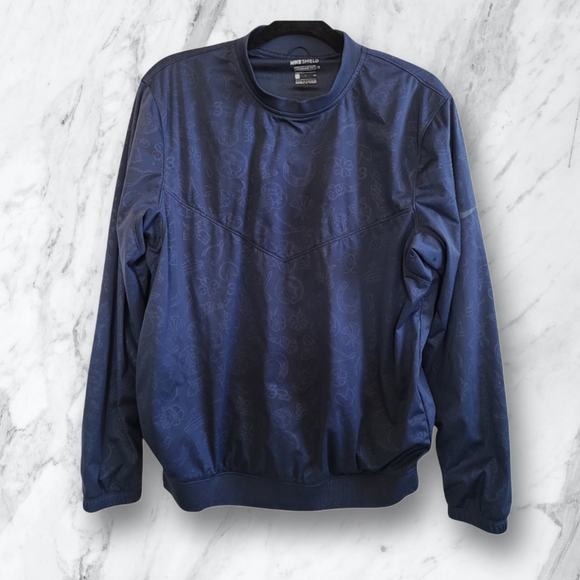 Nike Shield Navy Blue Amulets Men's Golf Pullover Crewneck Sweatshirt Small - Picture 10 of 10